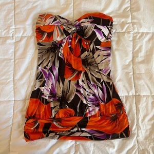 floral tube top 🌼🌻🌺🧡